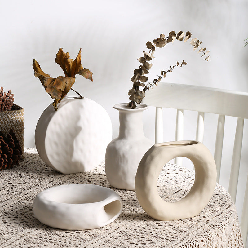 Scandinavian  Simple Primitive Ceramics Vases Ornaments