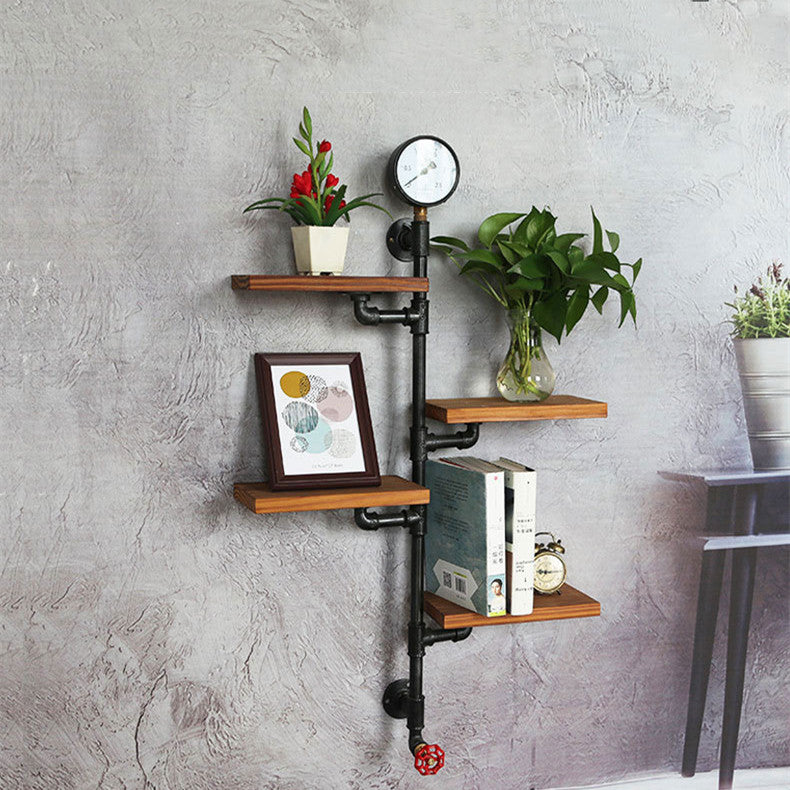 Vintage Iron Pipe Shape Multi-layer Shelves