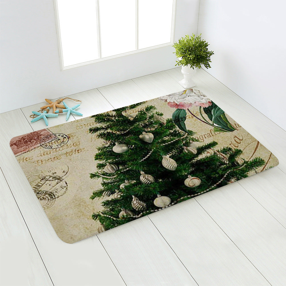 Home Santa Claus Bedroom Floor Mat