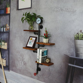 Vintage Iron Pipe Shape Multi-layer Shelves