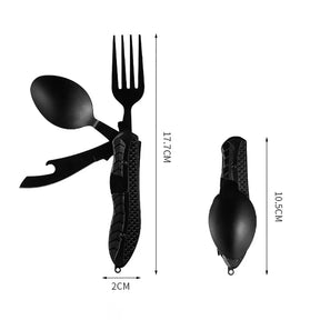 Multi-function Folding Cutlery, 4 in 1 Combo Knife