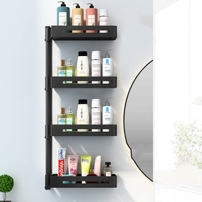 Scandinavian Bathroom Non-perforated Rotating Shelves