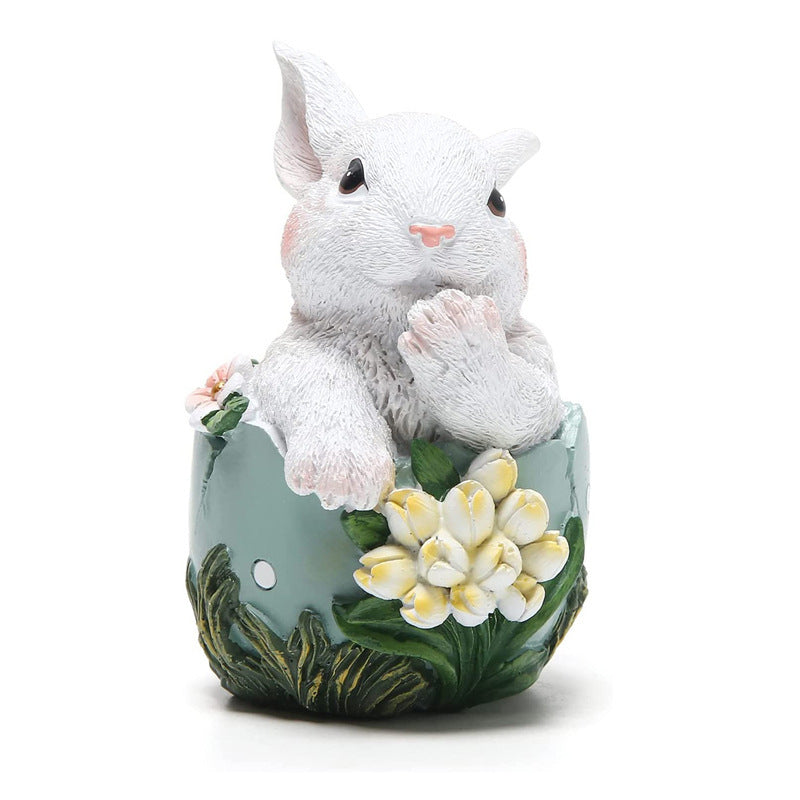 Easter Bunny Resin  Ornament Spring Home Decor